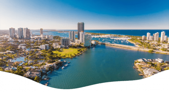 Aerial View Of Southport On The Gold Coast — Early Learning Centre Buderim,QLD