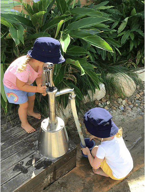 Children Fetching Water — Early Learning Centre Maudsland,QLD