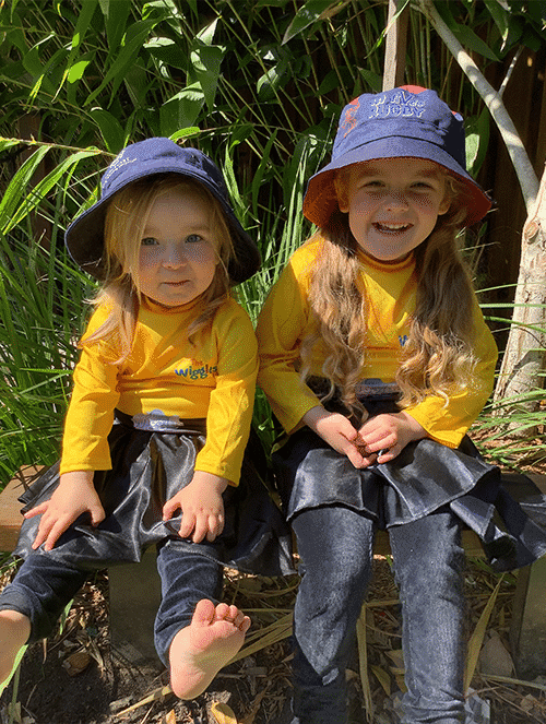 Girls Smiling — Early Learning Centre Ashmore,QLD