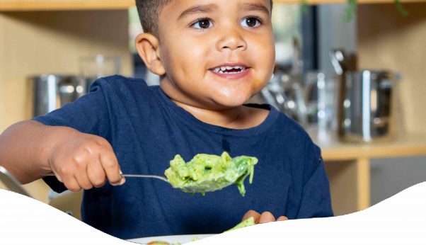A Little Boy Eating — Early Learning Centre Maudsland,QLD